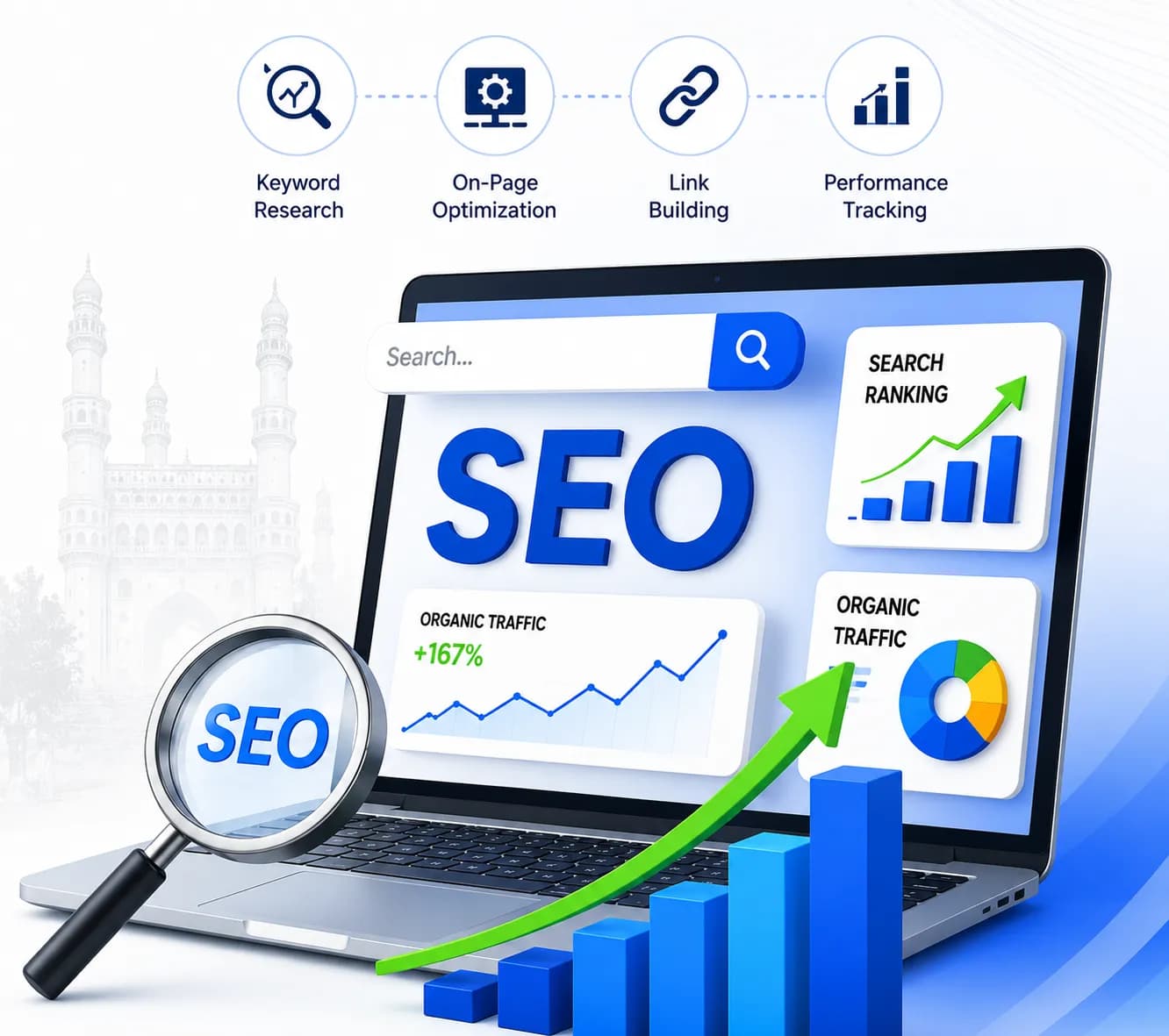 SEO Dashboard Illustration